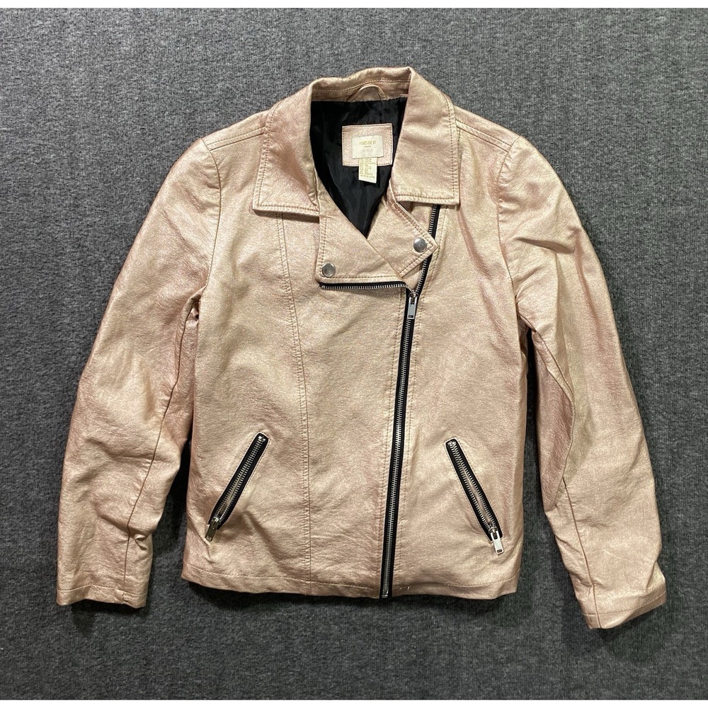 Forever 21 Girls Pink Rose Jacket Size 13/14